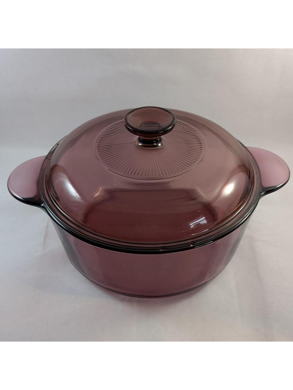 Cranberry Visions Corning Ware Casserole Dish w/ Lid 2.5 QT #1156 - Picture 2 of 4
